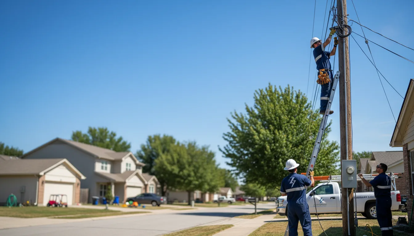 Residential electrician providing installation services in Glenolden, PA